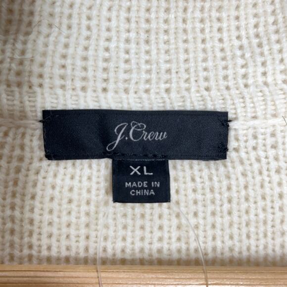 J. CREW Double Breasted Sweater Blazer Ivory Cream Merino Wool {73} - Picture 4 of 6